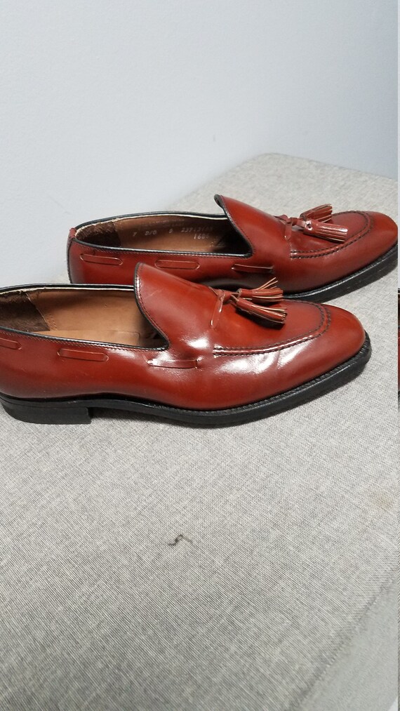 Vintage 70s Kinney NBA Tan/Brown Basketball Sneakers Shoes SZ 7