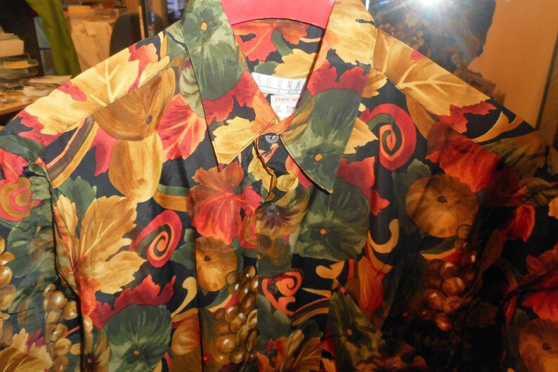 Nice Vintage Shirt 80/'s by BURMA BIBAS Size Mdedium Never Worn Still With Tags