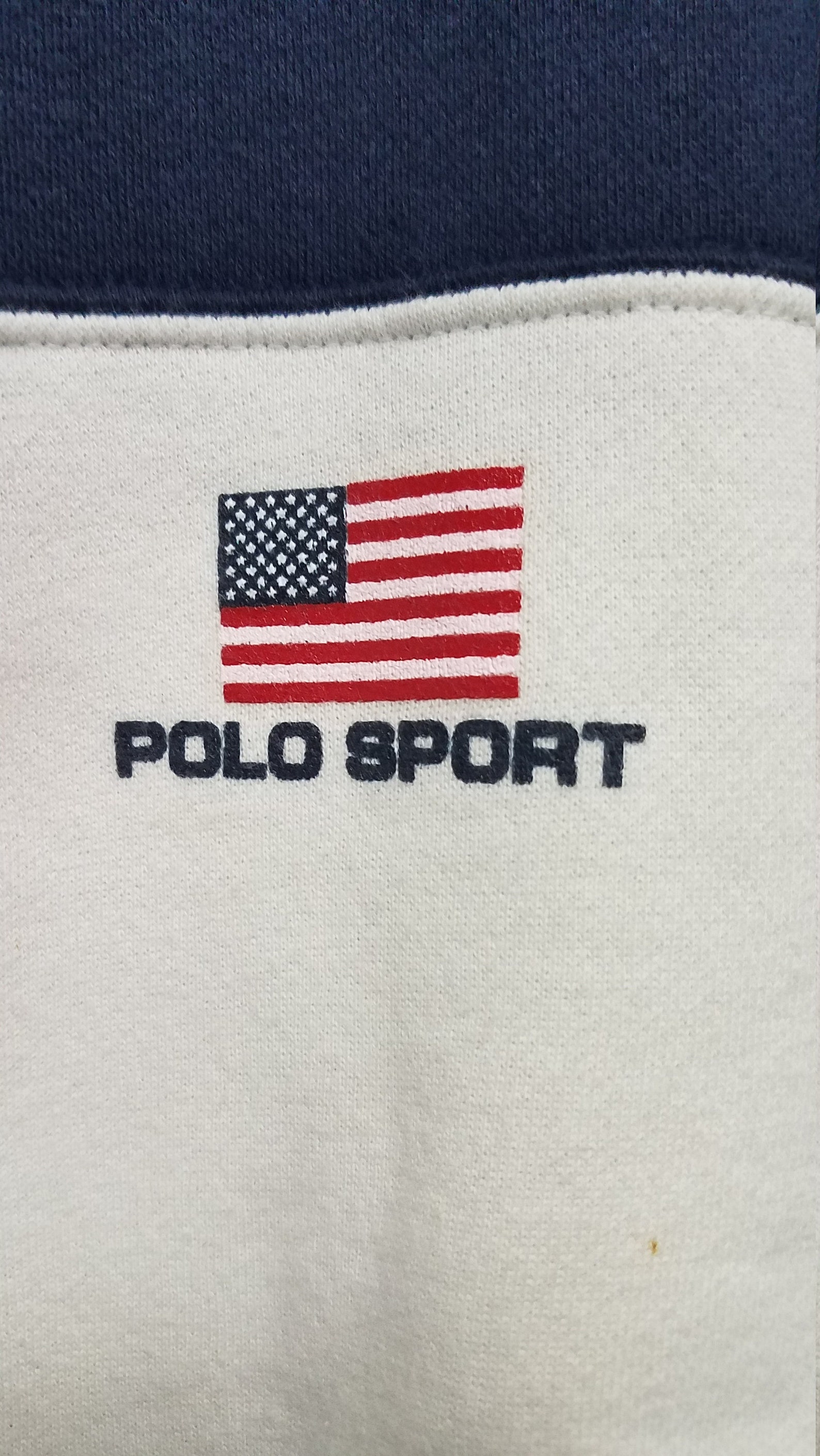 Vintage POLO SPORT SWEATSHIRT Logo W/american Flag 80'S Etsy