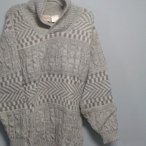 Vintage sweater Early 90's late 80's By Ginafiori 100% wool never worn Made in Great Britian. image 3