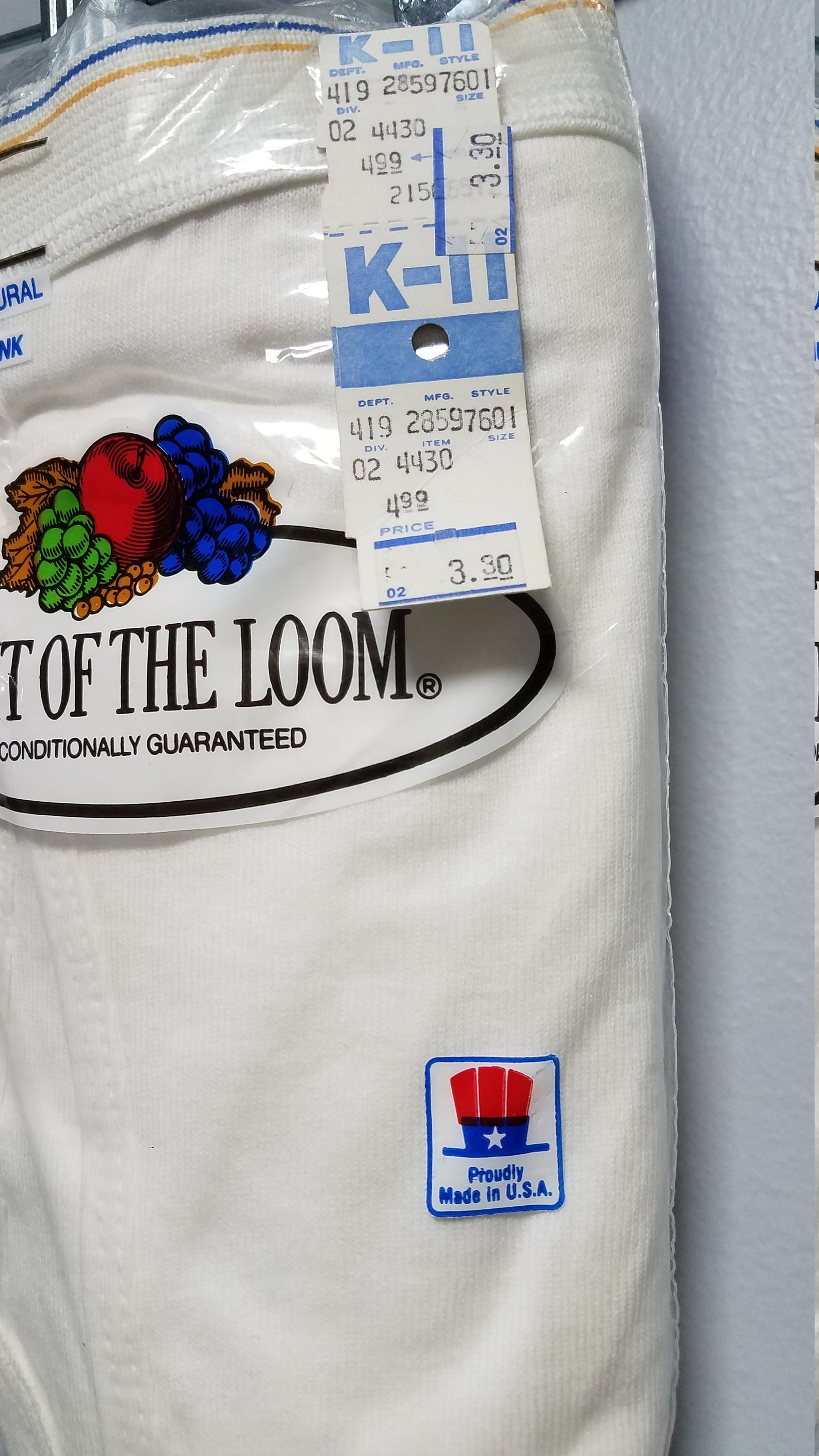 FRUIT of THE LOOM Vintage Briefs 1986 3 Pack Still in Original Etsy
