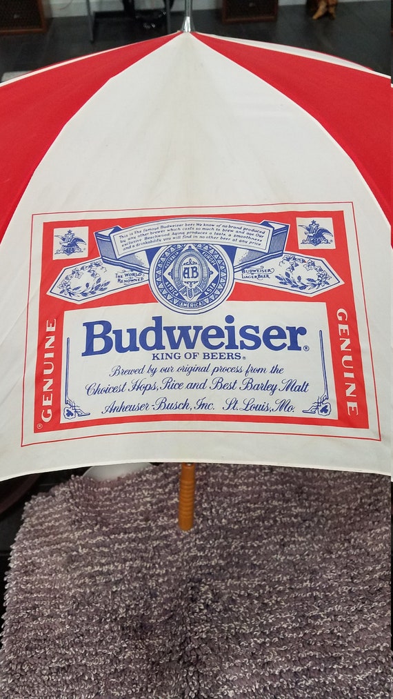 So Very Awesome  Vintage BUDWEISER  UMBRELLA    F… - image 6