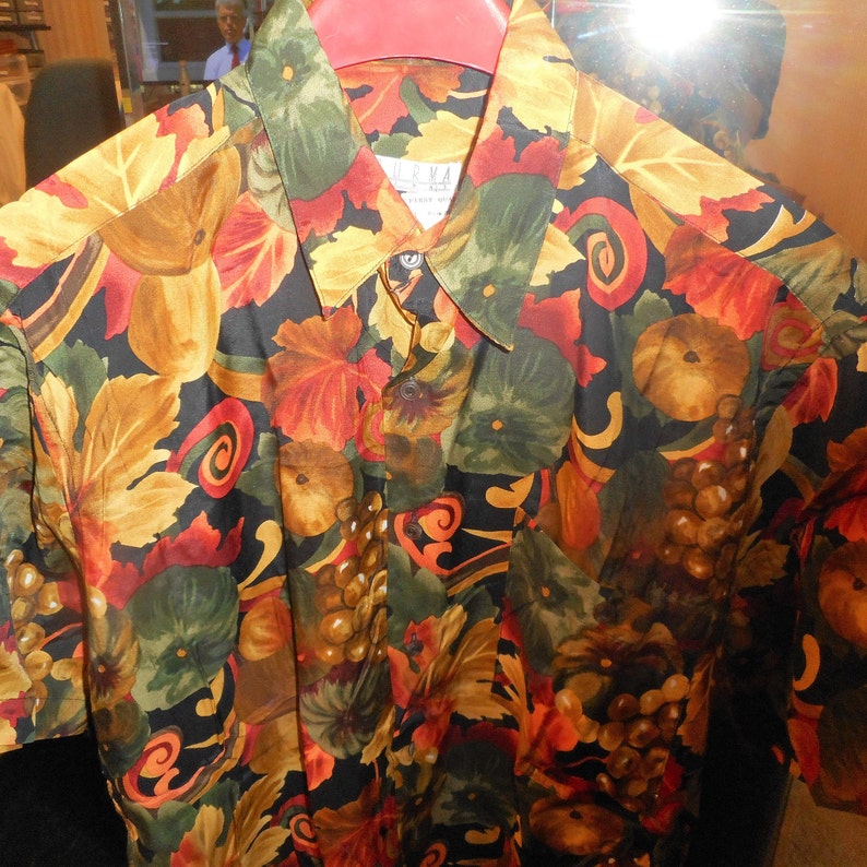 Nice Vintage Shirt 80/'s by BURMA BIBAS Size Mdedium Never Worn Still With Tags