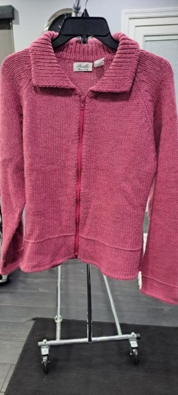 Beautiful Woman's Full Zip Sweater By FIOREBLU Mad