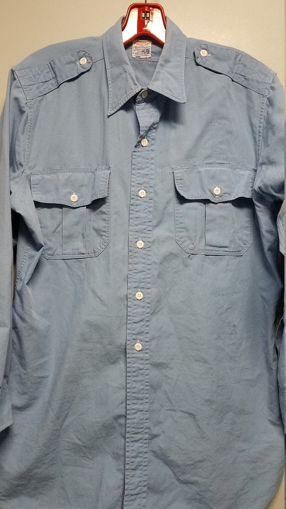 Vintage 1962 Police Shirt   S.T.L. METROPOLITAN  … - image 3