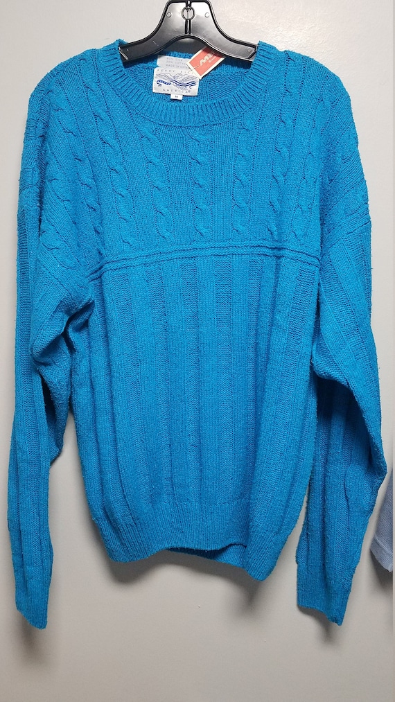 Vintage Mens Sweater By PERRY ELLIS Tags Intact Ne