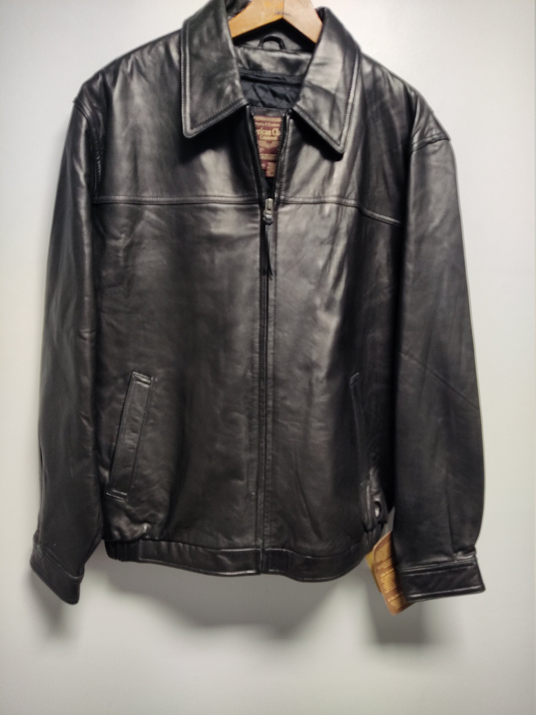 Vintage Leather Jacket 90's By American Classics Colebrook Etsy