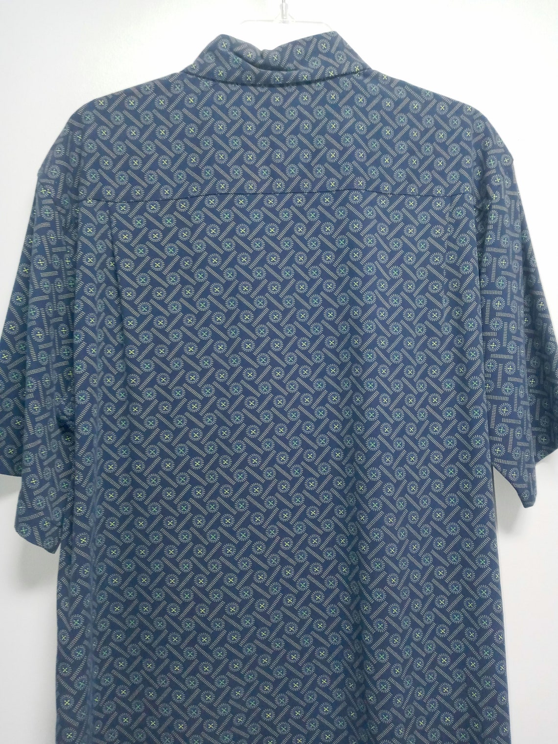 Vintage Short Sleeve Shirt by TOSCANO 100% Silk Tags on Never - Etsy