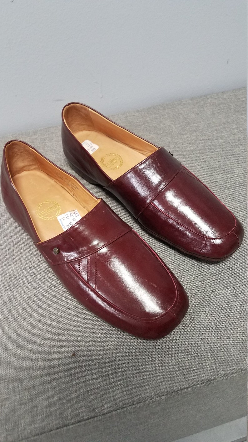 Vintage Leather Slippers 70's by in Siders by EVANS Never Etsy