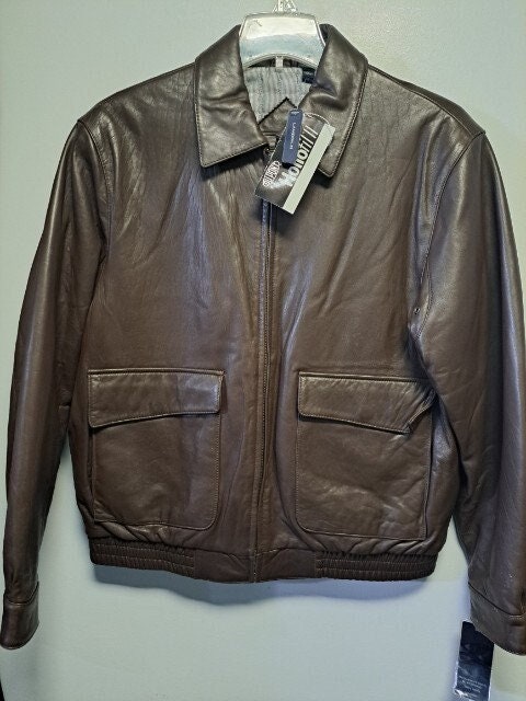 Roundtree and Yorke Leather Jacket Etsy UK