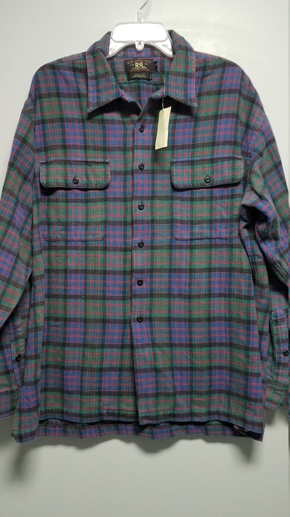 Flannel Shirt 1993 Made by R.R.L 