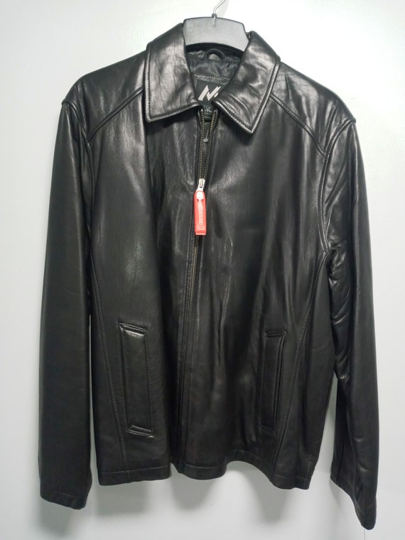 Vintage80's Leather Coat by MEMBERS MARK tags on nev… - Gem