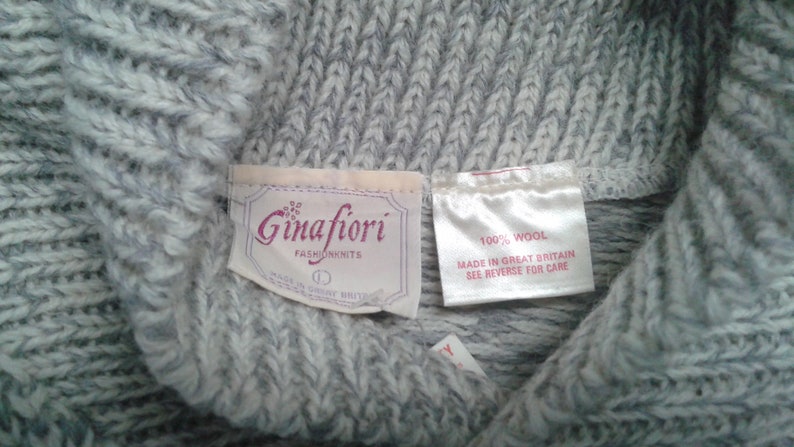 Vintage sweater Early 90's late 80's By Ginafiori 100% wool never worn Made in Great Britian. image 2