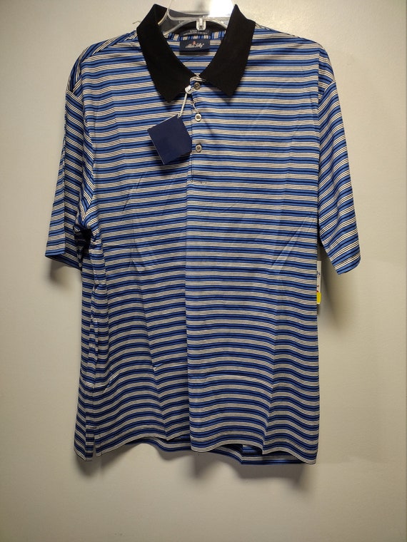 Rare Classic Vintage Men's Quarter Button Down Polo S… Gem