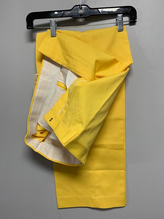 Vintage 1970's Bright Yellow "Caddyshack" Slacks - image 2