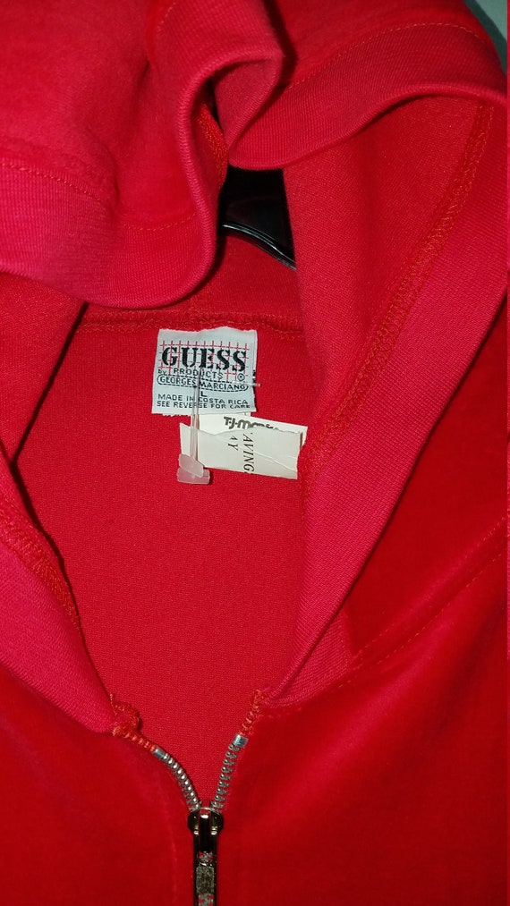 Extremely Awesome GUESS HOODED SWEATSHIRT   80's … - image 9