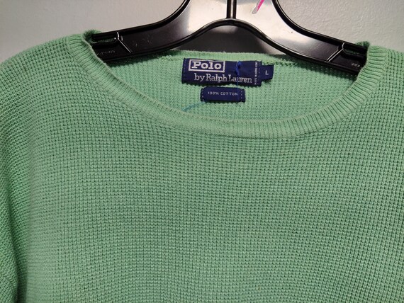 Vintage Sweater by RALPH LAUREN POLO 100% Cotton - image 2