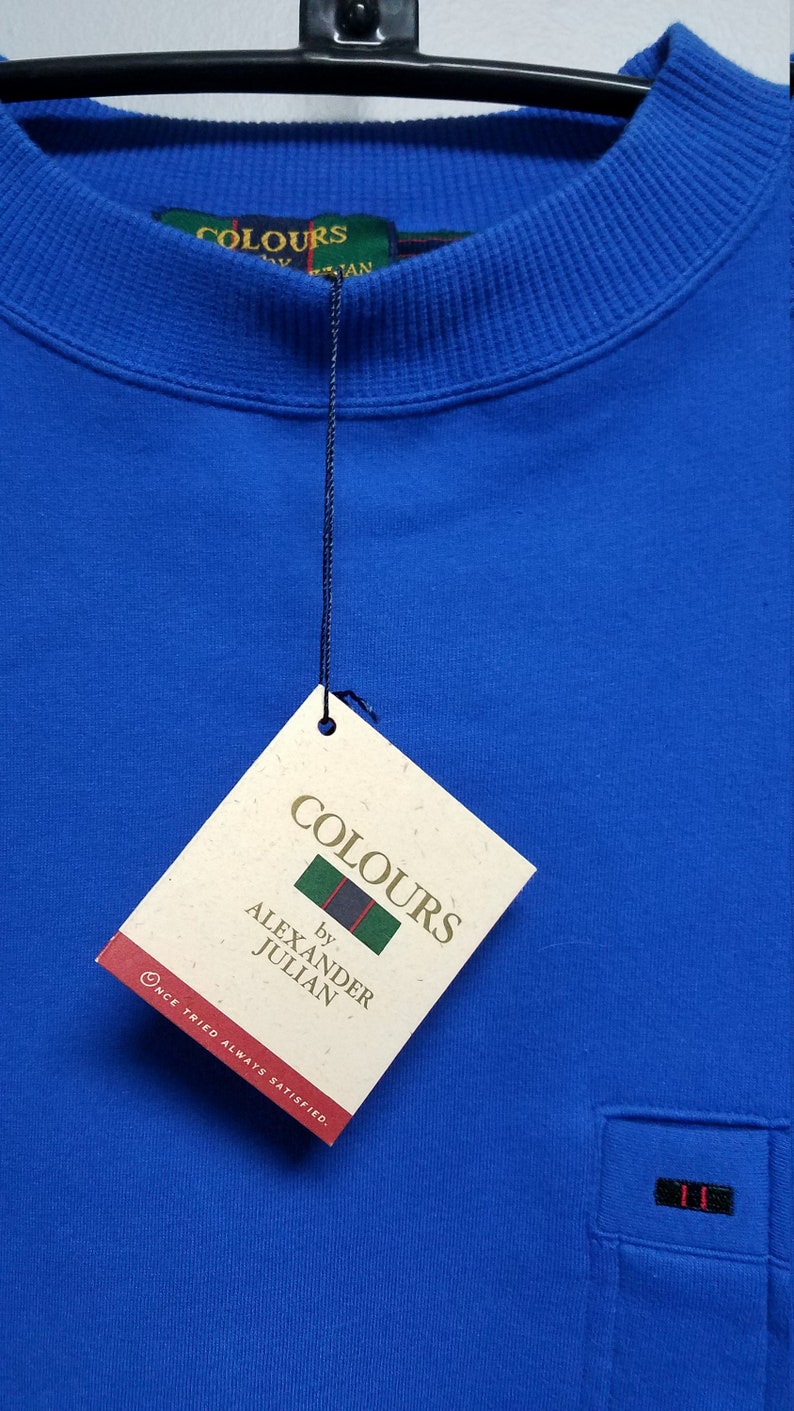 COLORS ALEXANDER JULIAN Vintage Sweatshirt 90/'s Never Worn Still With Tags On