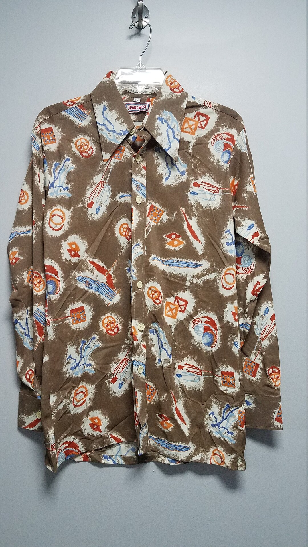Vintage Men's Shirt 60's by JEANS WEST Never Worn - Etsy