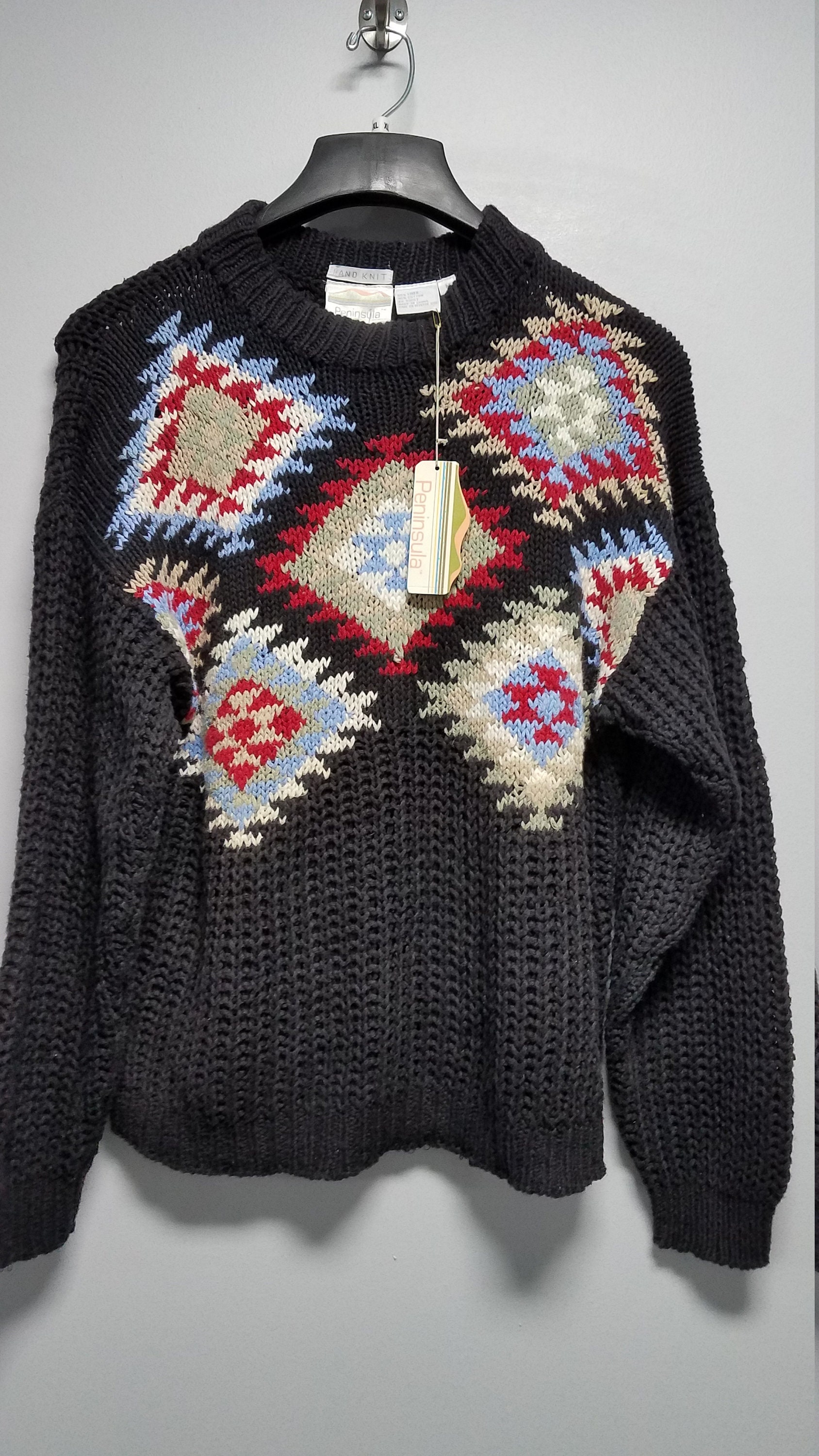 Very AWSOME VINTAGE Sweater 1987 Size Medium by PENINSULA Hand - Etsy UK