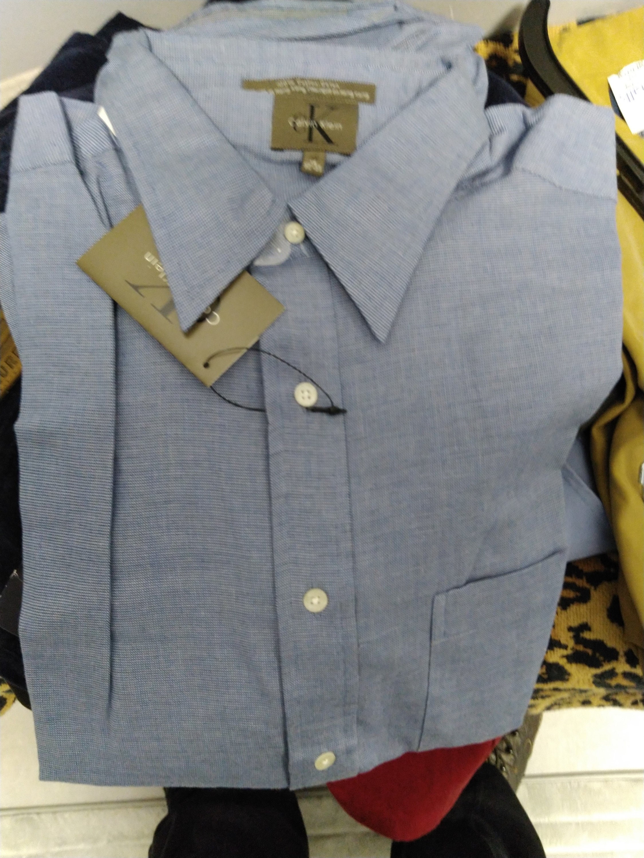 Vintage Men's Long Sleeve Dress Shirt 
