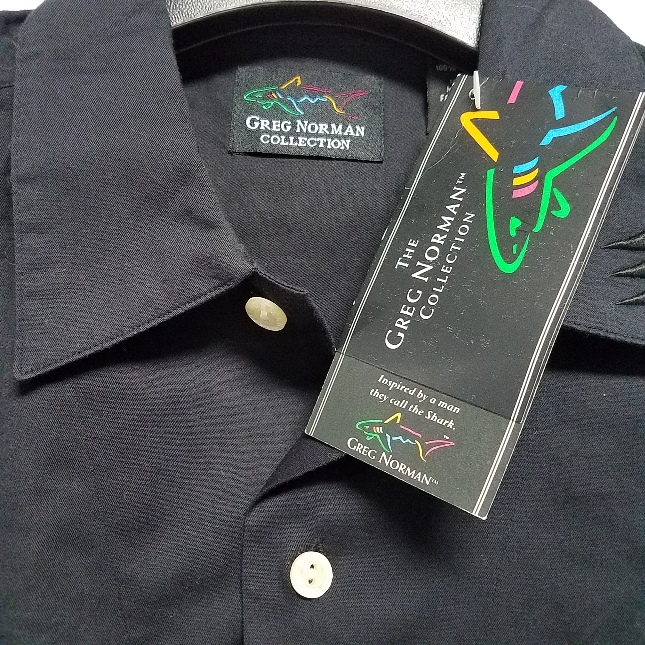 Vintage Button Down Shirt 1995 by REEBOK GREG NORMAN Stitched