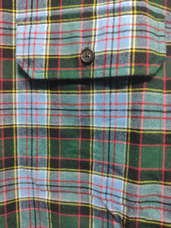 Very Nice Vintage Classic Men's Button-Down Flann… - image 5