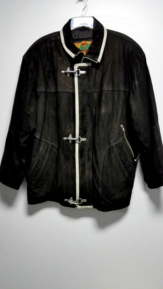 Vintage Exotic  Leather Coat   G-lll  Global Ident