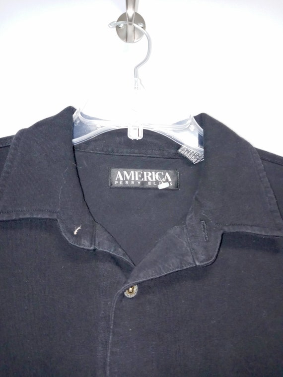 Vintage Mens Long Sleeve Shirt by PERRY ELLIS /AM… - image 3