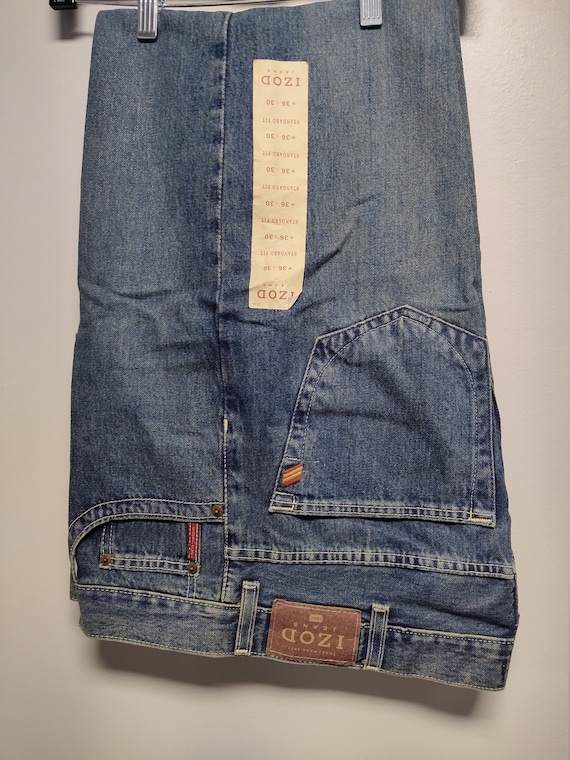 RARE Vintage 80s Jeans by IZOD leather izod patch 