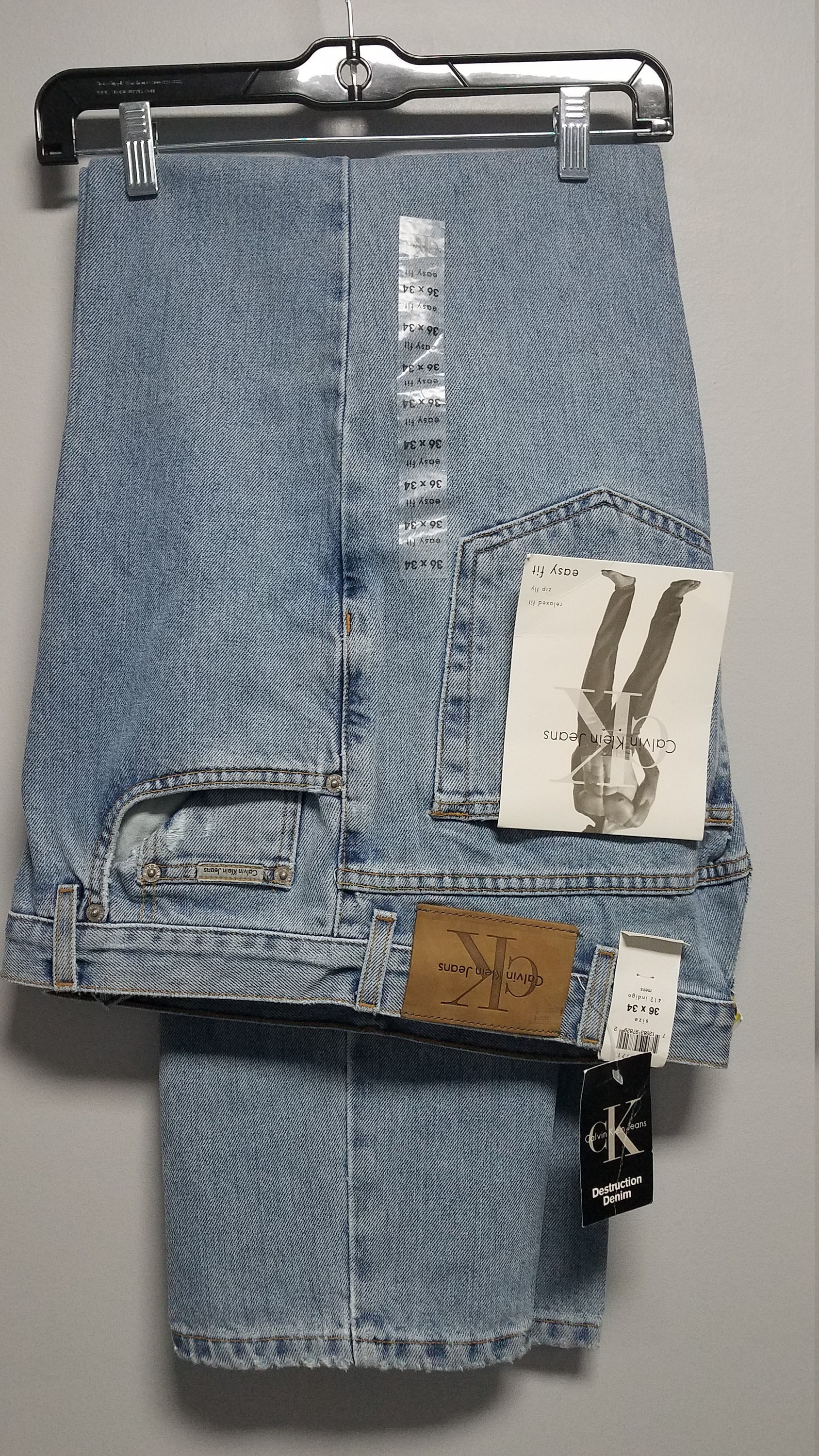 Snikken Egyptische Darmen CALVIN KLEIN Vintage Jeans All Tags Still On - Etsy