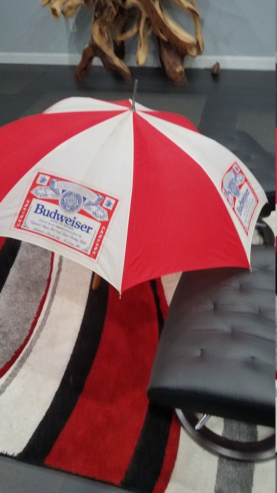 So Very Awesome  Vintage BUDWEISER  UMBRELLA    F… - image 4