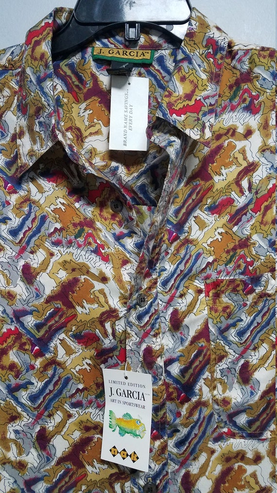 JERRY GARCIA.  EXTREMELY   Awesome  Silk Shirt   … - image 5