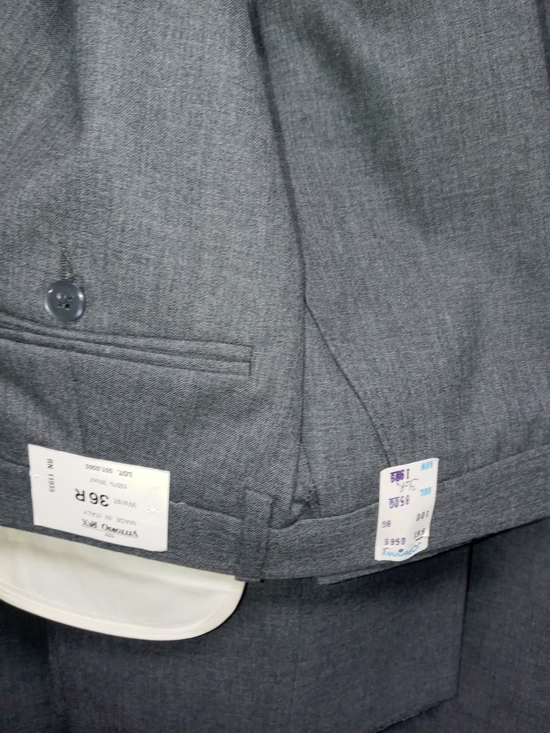 Vintage Suit by VITORIO REX made in Italy tags on never worn