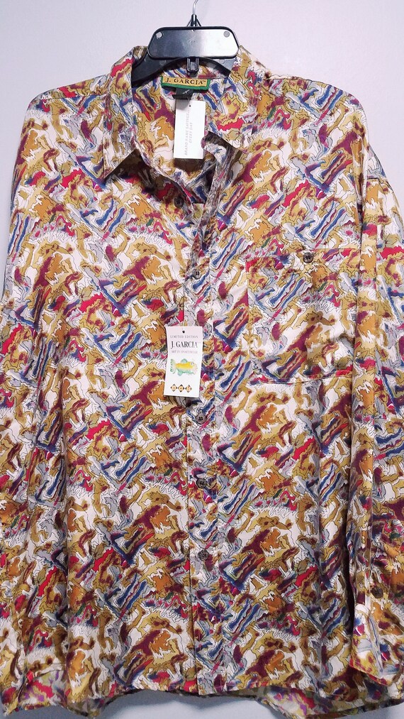 JERRY GARCIA.  EXTREMELY   Awesome  Silk Shirt   … - image 2