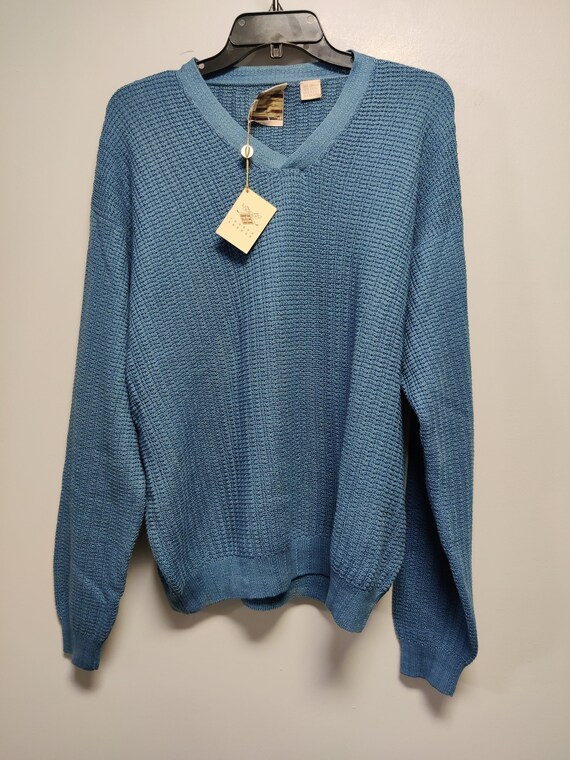 Classic Vintage Men s V neck Sweater by JOSEPH ABBOUD GOLF From