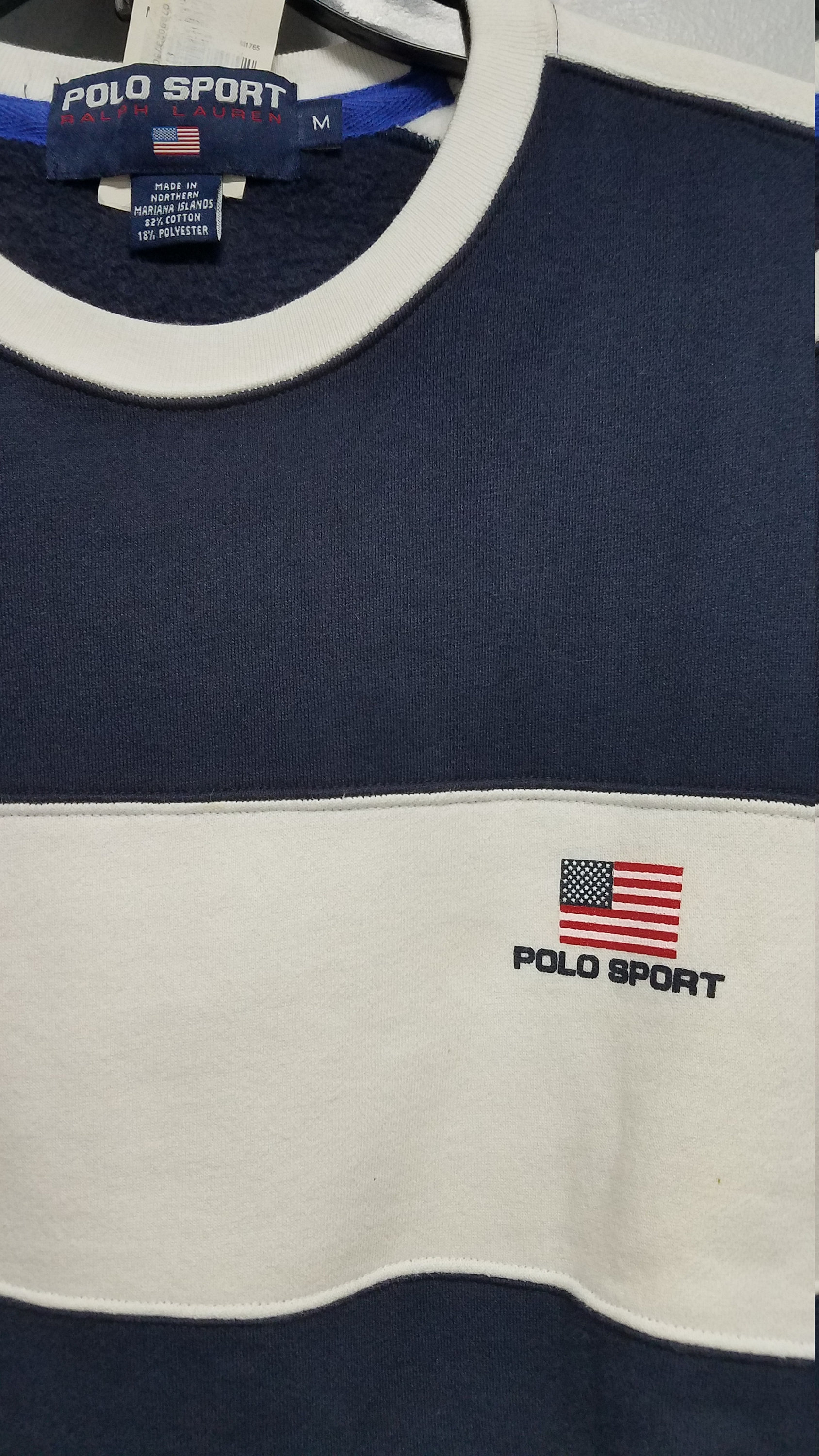 Vintage POLO SPORT SWEATSHIRT Logo W/american Flag 80'S Etsy UK