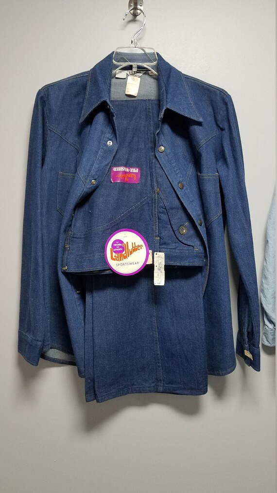 RARE VINTAGE Awsome Blue Jean Suit by LANDLUBBER 1