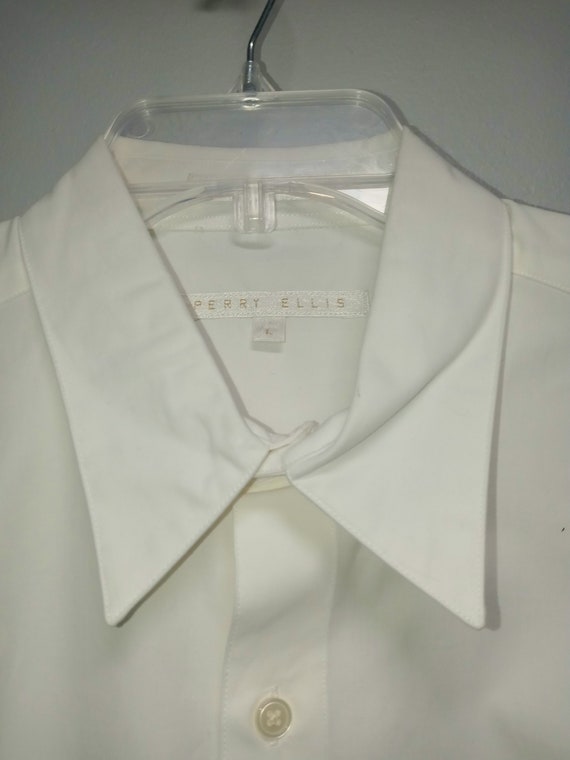 Vintage90s Mens Long Sleeve Shirt by PERRY ELLIS … - image 2