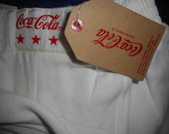 Very Nice Vintage 1984 Crisp WHITE COCA COLA Sweat Pants Never Worn Still With Tags On Look Great Great Quality