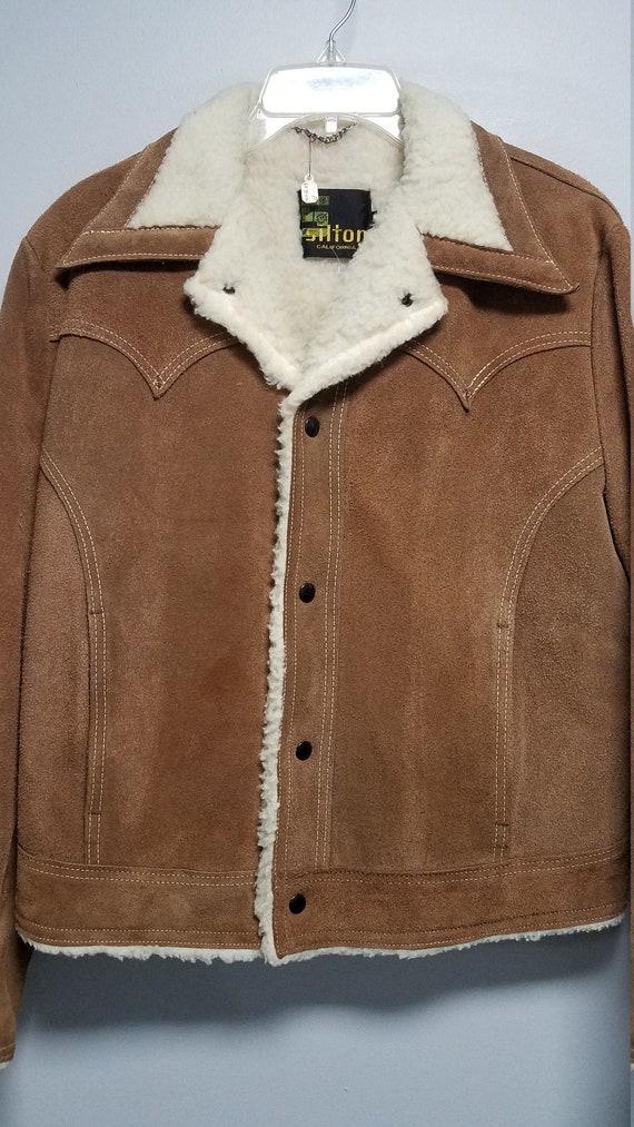 Extremely Nice Vintage Western Leather Coat  60's… - image 2