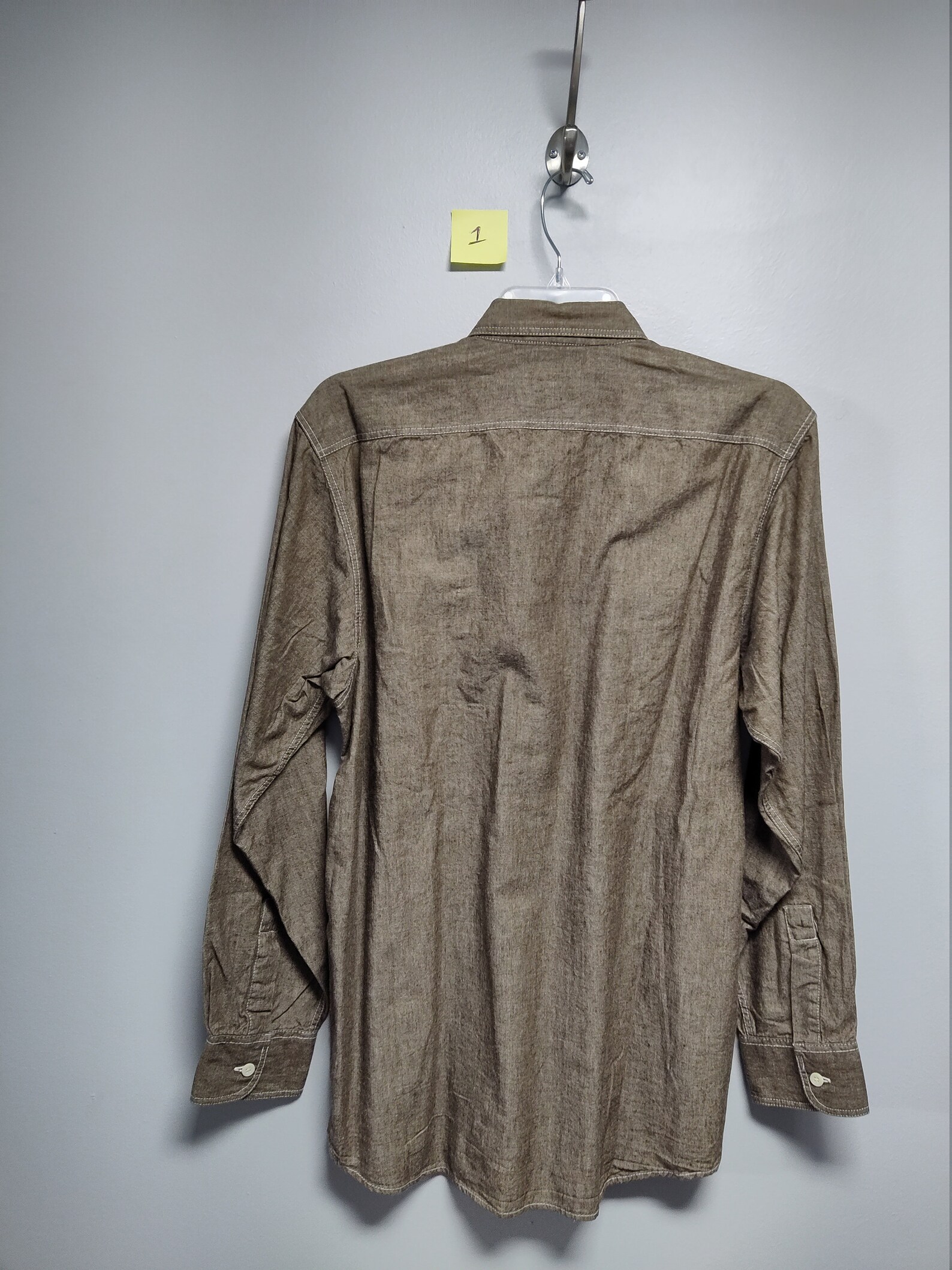 Vintage Mens Long Sleeve shirt by ACA JOE Prewashed look 100% | Etsy