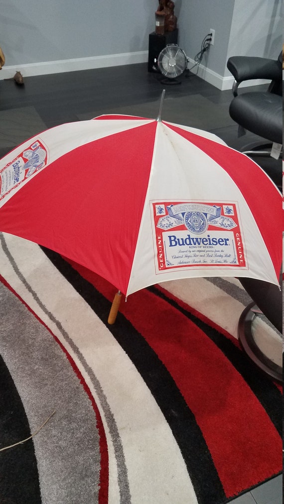 So Very Awesome  Vintage BUDWEISER  UMBRELLA    F… - image 2