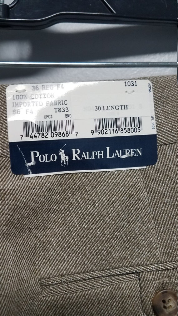 Vintage Men's Dress Pants By POLO RALPH LAUREN Fr… - image 2