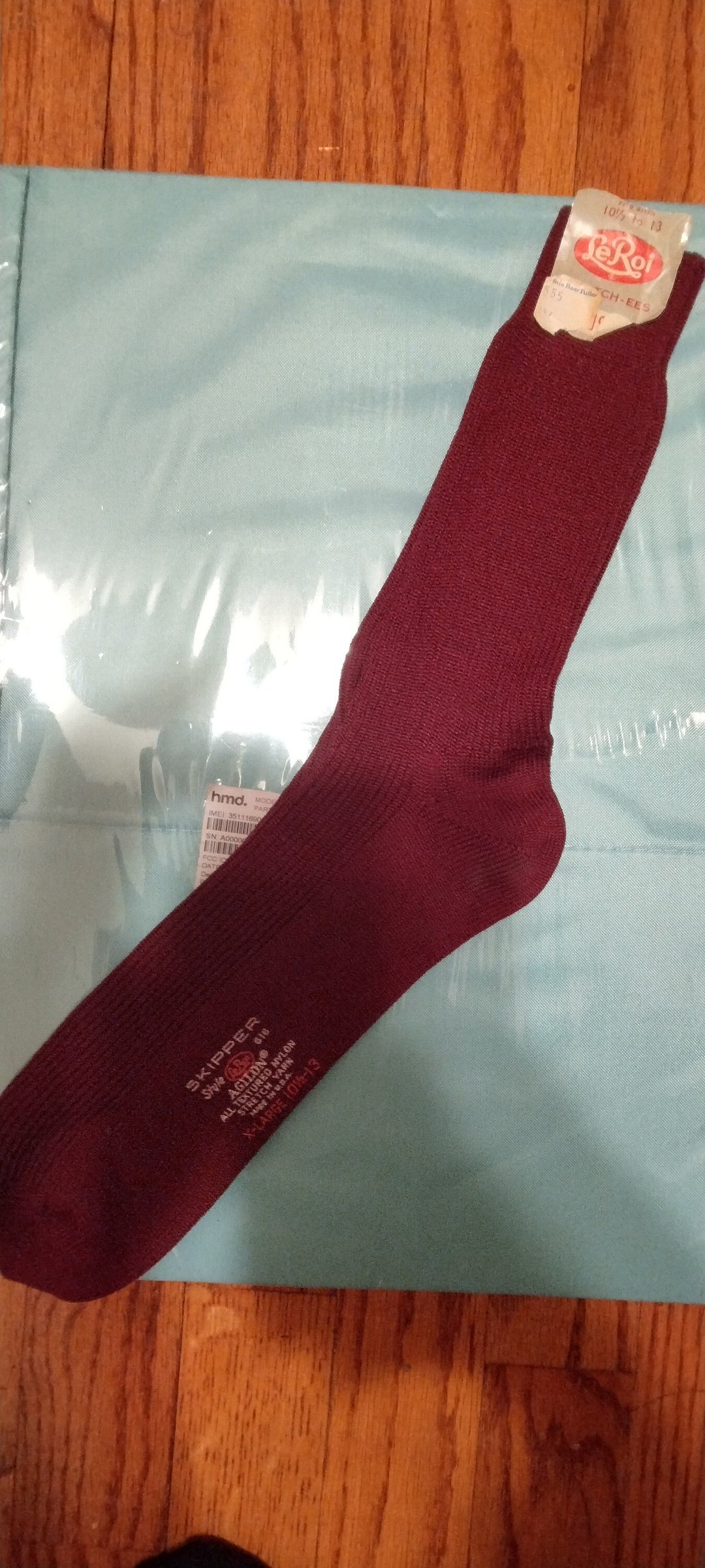 Cute Classic Vintage Skipper Style Nylon Socks By Le Roi Stretch Ees