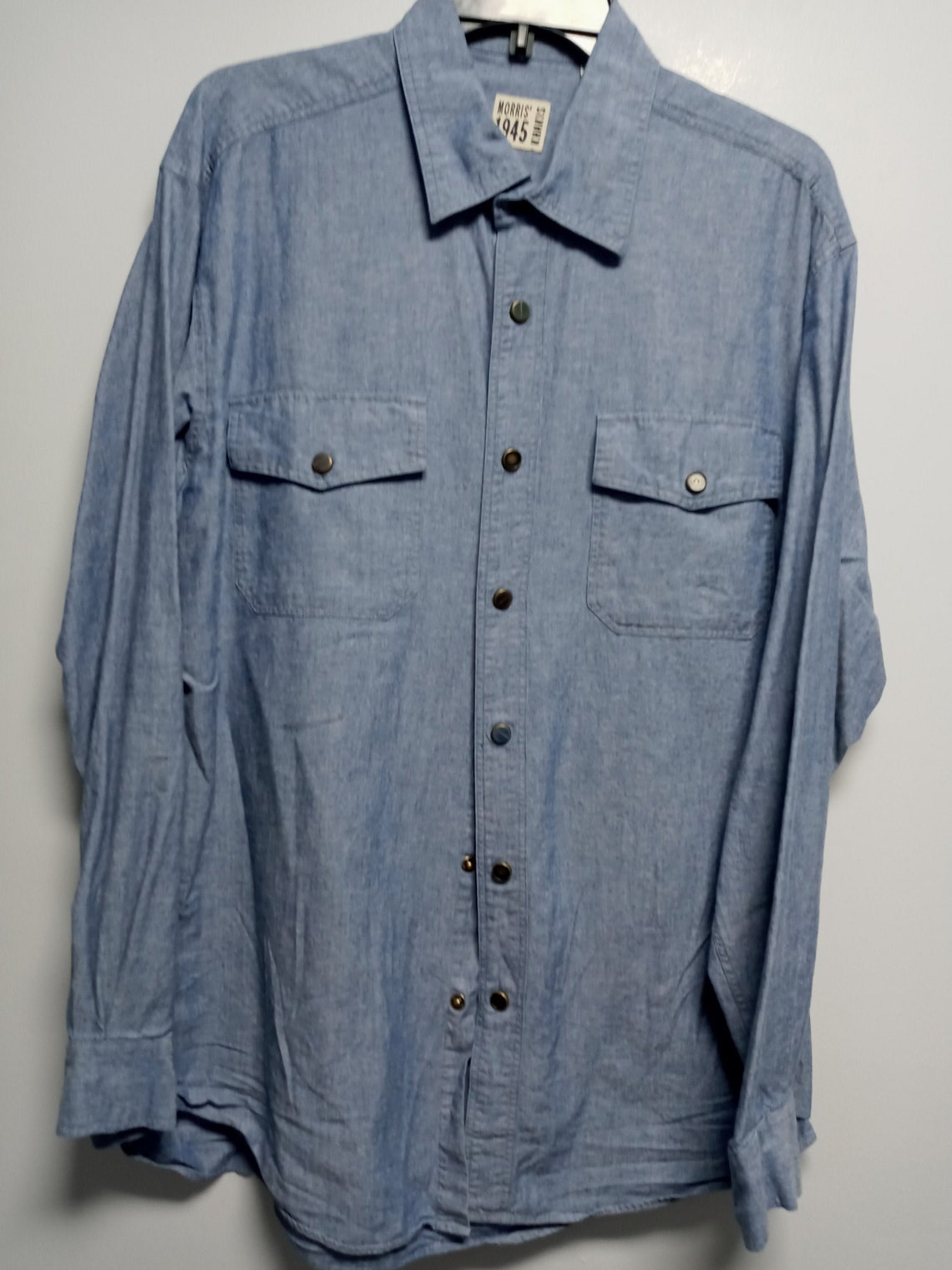 Vintage Mens long sleeve KHAKIS shirt by MORIS 1945 never worn | Etsy