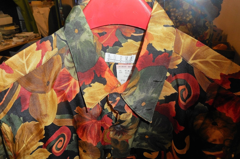 Nice Vintage Shirt 80/'s by BURMA BIBAS Size Mdedium Never Worn Still With Tags