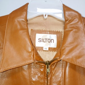 Vintage 70's Mens Leather coat by SILTON/CALIFORNIA tags | Etsy