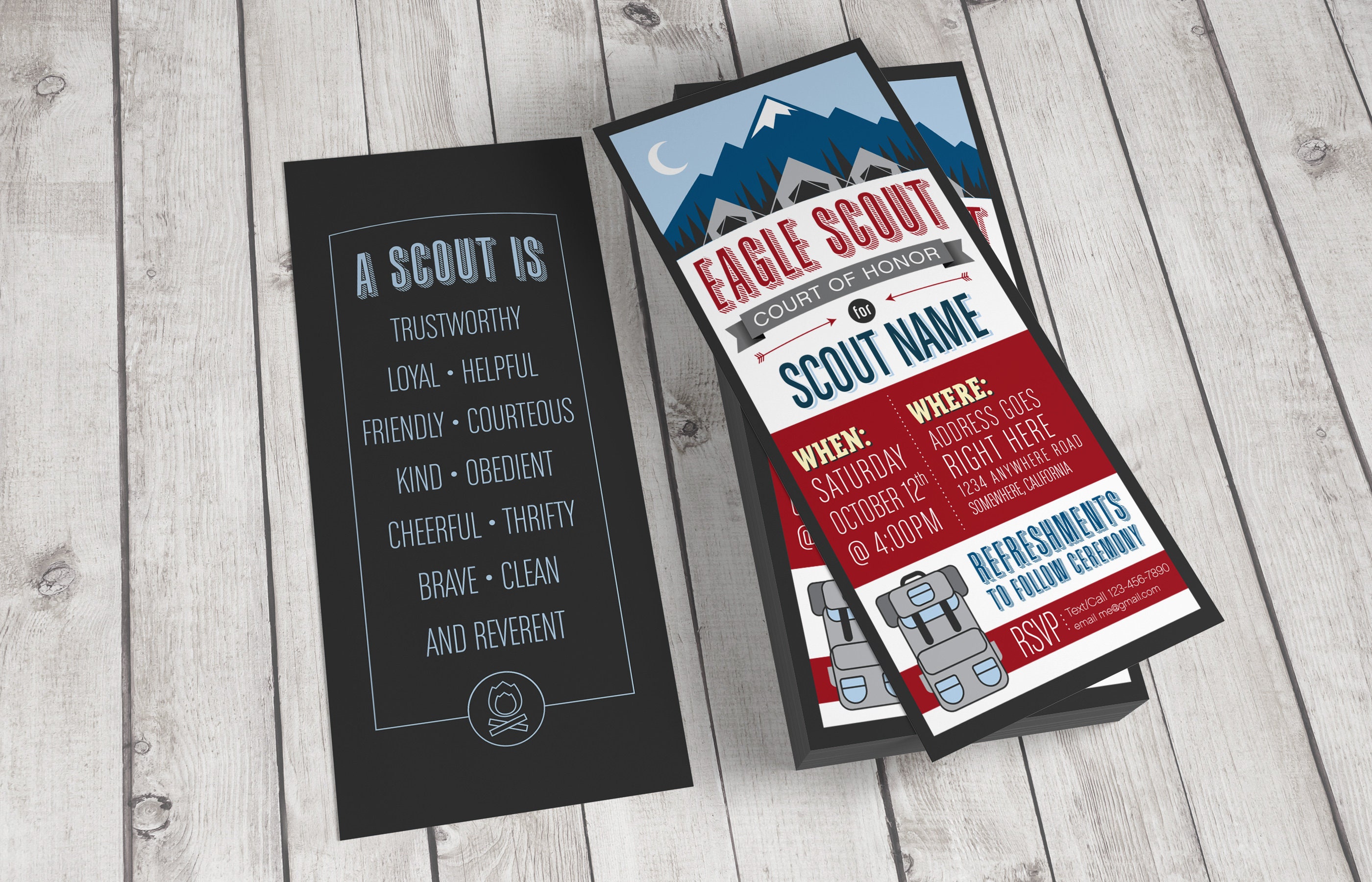 Eagle Court of Honor Invitation customized Etsy