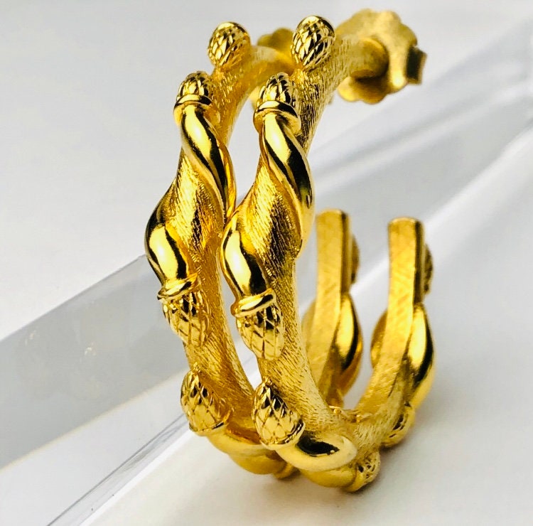 FENDI ゴールドフープイヤリング F Is Fendi Earrings Metal Silver and gold | Fendi